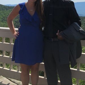 Royal blue wedding guest dress